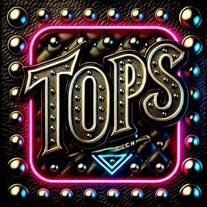 Black and Gold Studded Leather Design